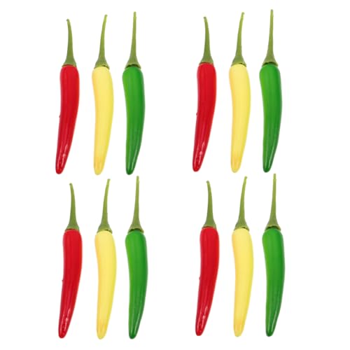 BRIGHTFUFU Küchendekoration 12 Künstliche Chilischoten Realistische Gefälschte Lebensmittelmodelle Zur Ausstellung BRIGHTFUFU Küchendekoration 12 Künstliche Chilischoten Realistische Gefälschte Lebensmittelmodelle Zur Ausstellung von BRIGHTFUFU