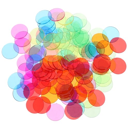 BRIGHTFUFU 120 Stück Teiliges Transparente Plastik Bingo Chips Bunte Kunststoff Zählsteine für Lernspiele und Bingo Farben Je für Matheübungen Sortieren Mustererkennung und Gruppierung BRIGHTFUFU 120 Stück Teiliges Transparente Plastik Bingo Chips Bunte Kunststoff Zählsteine für Lernspiele und Bingo Farben Je für Matheübungen Sortieren Mustererkennung und Gruppierung von BRIGHTFUFU