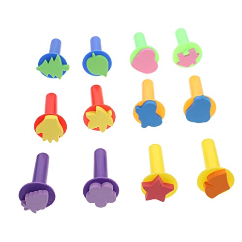 BRIGHTFUFU 12Stücke Kinderstempel DIY Zeichnungshilfen für Kreative Bastelprojekte für Partys und Waschbar und Wiederverwendbar BRIGHTFUFU 12Stücke Kinderstempel DIY Zeichnungshilfen für Kreative Bastelprojekte für Partys und Waschbar und Wiederverwendbar von BRIGHTFUFU