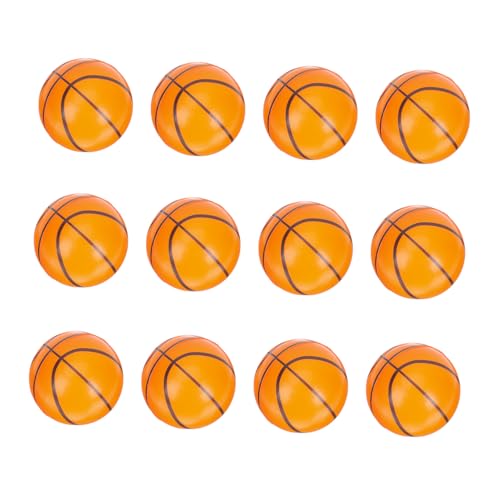 BRIGHTFUFU 12Stücke Mini Squeeze Basketbälle Sinnesspielzeug für Stressabbau und Freude Leicht und Tragbar für Freunde und Familie von BRIGHTFUFU