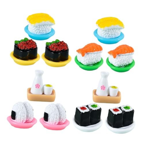 BRIGHTFUFU 12Stücke Teiliges Künstliches Sushi Modell Realistisches Japanisches Sushi Deko aus Robustem Harz für Zuhause Kindergarten Hotel und Mehr Dekoration BRIGHTFUFU 12Stücke Teiliges Künstliches Sushi Modell Realistisches Japanisches Sushi Deko aus Robustem Harz für Zuhause Kindergarten Hotel und Mehr Dekoration von BRIGHTFUFU
