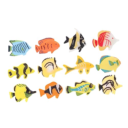 BRIGHTFUFU 12stücke Teiliges Aus Simulierten Tropischen Fischen Junge Mädchen Spielzeug Für Wasserspiele Und Montessori Lernen Sichere Materialien Zufällige Designs Für Garten Und Pool von BRIGHTFUFU