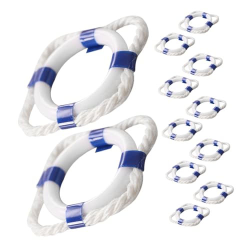BRIGHTFUFU 12pcs Miniatur Lifebuoy Schwimmring Pool Ring Dekorative Ornamente Mini Beach Miniatur Ornament Dollhouse Accessoires BRIGHTFUFU 12pcs Miniatur Lifebuoy Schwimmring Pool Ring Dekorative Ornamente Mini Beach Miniatur Ornament Dollhouse Accessoires von BRIGHTFUFU
