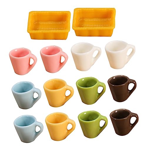 BRIGHTFUFU 14 Stück Miniatur Kaffeetassen Mini Teetassen Puppenhaus Zubehör Miniatur Hauszubehör Bausatz Puppenhaus Utensilien Mini Kaffeemaschine BRIGHTFUFU 14 Stück Miniatur Kaffeetassen Mini Teetassen Puppenhaus Zubehör Miniatur Hauszubehör Bausatz Puppenhaus Utensilien Mini Kaffeemaschine von BRIGHTFUFU