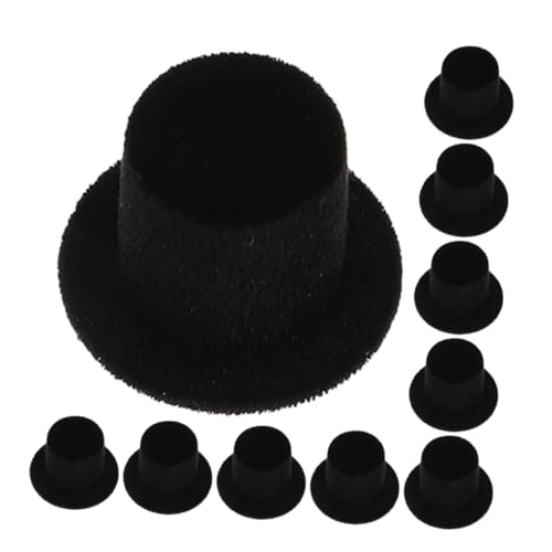 BRIGHTFUFU 15 Stück Teiliges Mini aus Flockiertem Harz Miniatur Dollhut für DIY Puppen Bastel und Partydekoration Leichte Kompakte Puppenhüte für Cosplay und Kreative Handwerksprojekte von BRIGHTFUFU