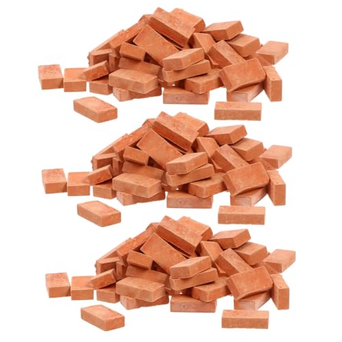BRIGHTFUFU 150 Stück Maßstab Simulierte Backsteine für DIY Sandkasten Gebäude Modellbau Zubehör von BRIGHTFUFU