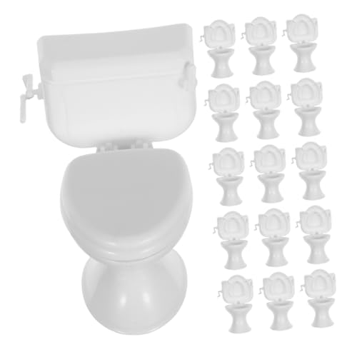 BRIGHTFUFU 16-teilige Realistische Mini-toilette: Puppenhäuser Im Maßstab 1:12, Miniatur-badmöbel-requisite Für Puppenhausszenen, Fantasievolles Spielen BRIGHTFUFU 16-teilige Realistische Mini-toilette: Puppenhäuser Im Maßstab 1:12, Miniatur-badmöbel-requisite Für Puppenhausszenen, Fantasievolles Spielen von BRIGHTFUFU