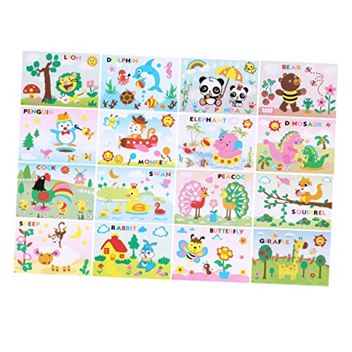 BRIGHTFUFU 16er-Pack Pädagogisches Aufkleberspielzeug DIY-Sticker-kit Mosaikaufkleberkunst Für Mosaik-Aufkleber-Kunst BRIGHTFUFU 16er-Pack Pädagogisches Aufkleberspielzeug DIY-Sticker-kit Mosaikaufkleberkunst Für Mosaik-Aufkleber-Kunst von BRIGHTFUFU