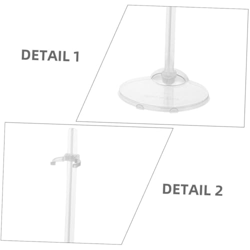 BRIGHTFUFU 17 Stück Teiliges Transparentes Puppenständer aus Hochwertigem Kunststoff Verstellbare Doll Display Ständer zur Sicheren Aufbewahrung und Präsentation Verschiedener Puppengrößen BRIGHTFUFU 17 Stück Teiliges Transparentes Puppenständer aus Hochwertigem Kunststoff Verstellbare Doll Display Ständer zur Sicheren Aufbewahrung und Präsentation Verschiedener Puppengrößen von BRIGHTFUFU