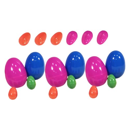 BRIGHTFUFU 18 Stücke Ostern Bunte Eier Ostern Dekoration Ei Kinder Ei Spielzeug Partyversorgung BRIGHTFUFU 18 Stücke Ostern Bunte Eier Ostern Dekoration Ei Kinder Ei Spielzeug Partyversorgung von BRIGHTFUFU