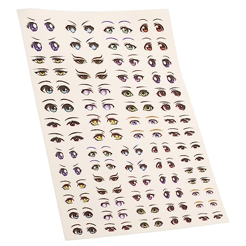 BRIGHTFUFU 1Blatt Augenaufkleber Selbstklebende Augen Sticker Für DIY Bastelprojekte Augenaufkleber Für Kreative Animationen Und Handwerksarbeiten von BRIGHTFUFU