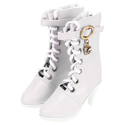 BRIGHTFUFU 1Paar High Heel Puppenschuhe für Puppen Elegante Weiße Stiefel für Puppenoutfits Zubehör für Kreative Spielstunden und zu Besonderen Anlässen BRIGHTFUFU 1Paar High Heel Puppenschuhe für Puppen Elegante Weiße Stiefel für Puppenoutfits Zubehör für Kreative Spielstunden und zu Besonderen Anlässen von BRIGHTFUFU