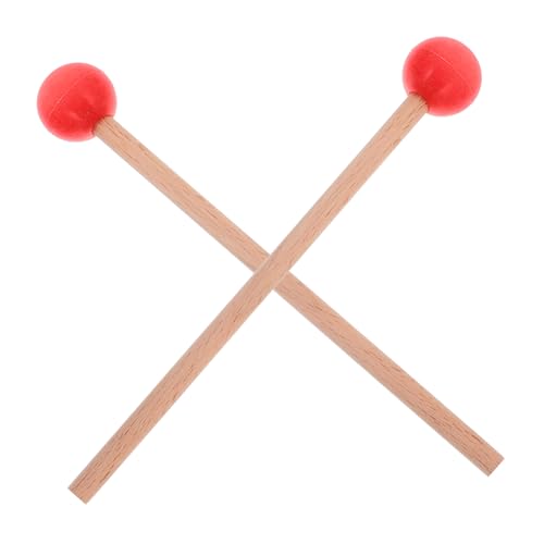 BRIGHTFUFU 1Paar Marimba Schlägel Hochwertige Percussion Instrumente Mit Robustem Kopf Und Holzgriff Für Xylophon Und Zungentrommel Für Musikanfänger Und Langlebig von BRIGHTFUFU