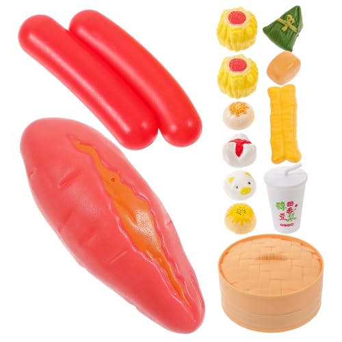 BRIGHTFUFU 1Satz Essen Spielset für Kleinkinder mit Realistischen Küchen Rollenspiel Requisite für Kreative Kochspiele Fördert Lernfähigkeiten und Spaß Beim von BRIGHTFUFU