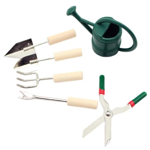 BRIGHTFUFU 1Satz Gartengeräte Set Für Puppenhaus Gießkanne Und Große Zubehör Für Puppenhaus Gartendekoration von BRIGHTFUFU