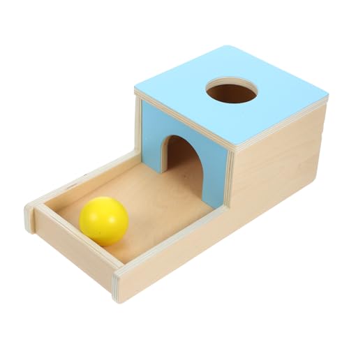 BRIGHTFUFU 1Satz Holzkiste für Montessori Objektpermanenzspielzeug Hand Auge Koordination und Feinmotorik Nachhaltige Ballwurfbox für Kleinkinder BRIGHTFUFU 1Satz Holzkiste für Montessori Objektpermanenzspielzeug Hand Auge Koordination und Feinmotorik Nachhaltige Ballwurfbox für Kleinkinder von BRIGHTFUFU