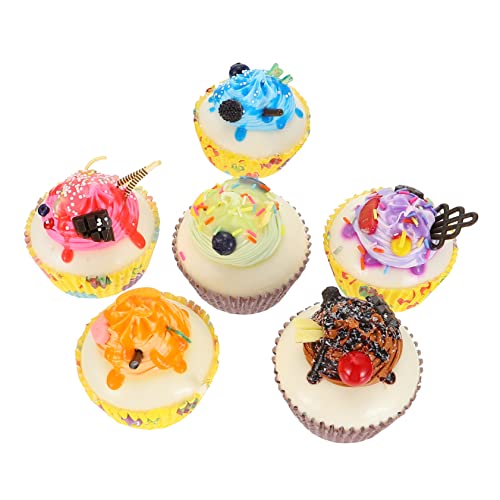 BRIGHTFUFU 1Satz Kuchen Teile Lebensechte Simulationskuchen Für Hochzeitsfoto Requisiten Entzückende Cupcake Formen Zufälligen Farben Für Dekoration Und Präsentation von BRIGHTFUFU