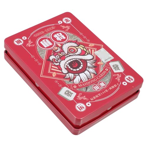 BRIGHTFUFU 1Satz Mahjong Karten Hochwertige Papierkarten im Chinesischen Stil Tragbar für Zuhause Partys und Reisen für Mahjong und Freunde BRIGHTFUFU 1Satz Mahjong Karten Hochwertige Papierkarten im Chinesischen Stil Tragbar für Zuhause Partys und Reisen für Mahjong und Freunde von BRIGHTFUFU