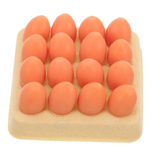 BRIGHTFUFU 1Satz Maßstab Realistische Eier Kreative Szenen und Spielzeugzubehör von BRIGHTFUFU
