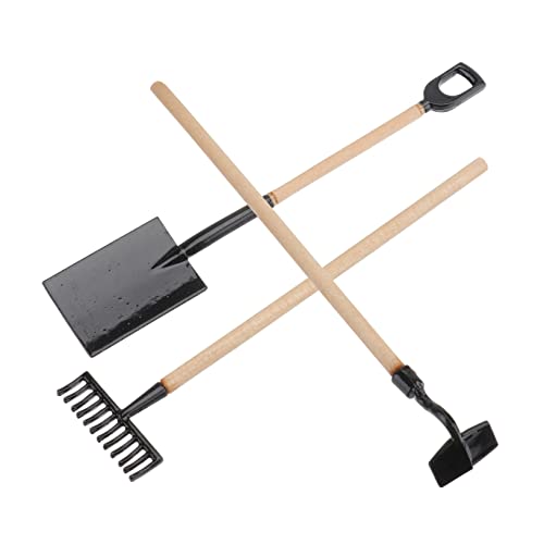 BRIGHTFUFU 1Satz Mini Feengarten Zubehör Mit Schaufel Rechen Und Spielhaus Accessoires Für Mikrolandschaften Schwarz BRIGHTFUFU 1Satz Mini Feengarten Zubehör Mit Schaufel Rechen Und Spielhaus Accessoires Für Mikrolandschaften Schwarz von BRIGHTFUFU