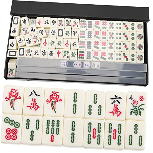 BRIGHTFUFU 1Satz Mini Mahjong Set für Reisen Tragbares Mini Mahjong Kit mit Förmigem Lineal Hochwertigem für und Freizeitspiele mit Freunden BRIGHTFUFU 1Satz Mini Mahjong Set für Reisen Tragbares Mini Mahjong Kit mit Förmigem Lineal Hochwertigem für und Freizeitspiele mit Freunden von BRIGHTFUFU