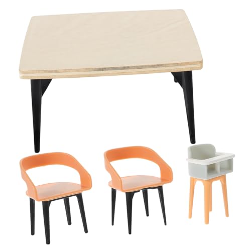 BRIGHTFUFU 1Satz Puppenhaus und Stühle für Esszimmerdekoration Holzspielzeug Kompakt und Leicht Fördert Kreativität und Praktische Fähigkeiten von Kindern BRIGHTFUFU 1Satz Puppenhaus und Stühle für Esszimmerdekoration Holzspielzeug Kompakt und Leicht Fördert Kreativität und Praktische Fähigkeiten von Kindern von BRIGHTFUFU
