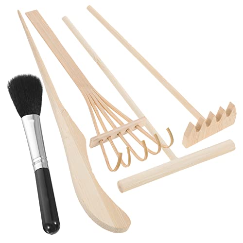 BRIGHTFUFU 1Satz Sandglättungswerkzeug Teiliges Bamboo Rake Für Mikrolandschaftsdekoration Und Zen Garten Zubehör Für Büro Und Kreative Sandkunstgestaltung von BRIGHTFUFU