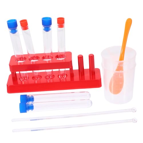 BRIGHTFUFU 1Satz Stem Experimentier für Reagenzglasständer Reagenzgläser Messbecher Rührstäbchen Probenspatel Wissenschaftliches Lernspielzeug für Sichere Experimente BRIGHTFUFU 1Satz Stem Experimentier für Reagenzglasständer Reagenzgläser Messbecher Rührstäbchen Probenspatel Wissenschaftliches Lernspielzeug für Sichere Experimente von BRIGHTFUFU