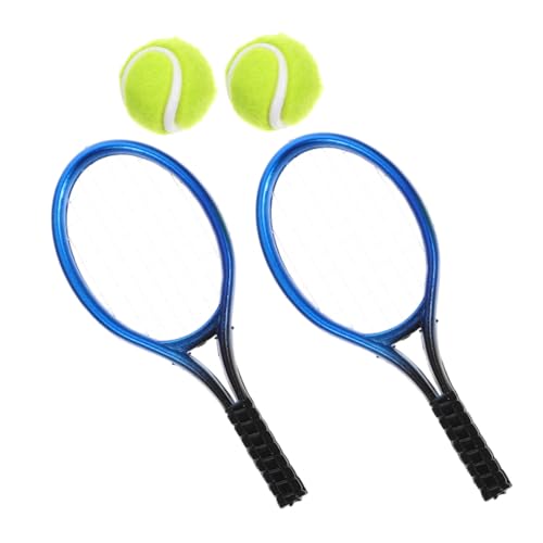 BRIGHTFUFU 1Satz Tennisschläger und Ball Set für Puppenhaus Tenniszubehör für Fantasievolles und Rollenspiele Realistische Design Details für Sammler BRIGHTFUFU 1Satz Tennisschläger und Ball Set für Puppenhaus Tenniszubehör für Fantasievolles und Rollenspiele Realistische Design Details für Sammler von BRIGHTFUFU