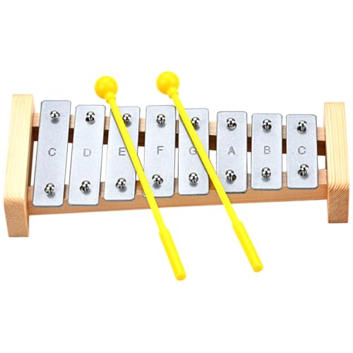 BRIGHTFUFU 1Satz Xylophon für Musikalisches Lernspielzeug aus Holz für Frühkindliche Bildung Fördert Hand Auge Koordination und Rhythmusgefühl für Drinnen und Draußen von BRIGHTFUFU