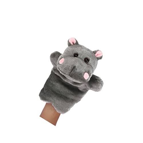 BRIGHTFUFU 1Stück Handpuppe Aus Plüsch Geschichtenpuppe Für Interaktives Rollenspiel Und Kreative Fantasieaktivitäten Für Eltern Junge Mädchen Interaktionen Dunkelgrau von BRIGHTFUFU