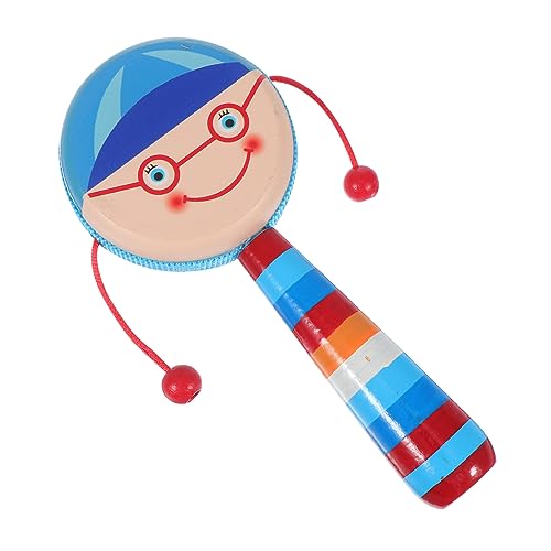 BRIGHTFUFU 1Stück Kreatives Holzrassel Trommelspielzeug für Junge Mädchen Sicheres und Leichtes Handspielzeug Fördert Musikalische Fähigkeiten und Motorik für Kinderpartys Farbenfrohes Design BRIGHTFUFU 1Stück Kreatives Holzrassel Trommelspielzeug für Junge Mädchen Sicheres und Leichtes Handspielzeug Fördert Musikalische Fähigkeiten und Motorik für Kinderpartys Farbenfrohes Design von BRIGHTFUFU
