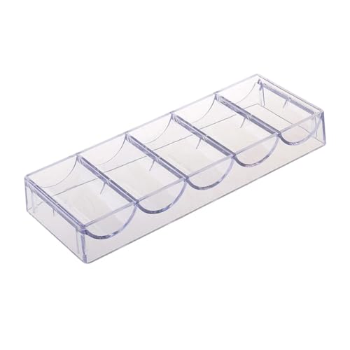 BRIGHTFUFU 1Stück Transparente Aufbewahrungsbox für Stylischer Chips Organizer aus Hochwertigem für Platzsparende und Ordentliche Aufbewahrung von Spielchips von BRIGHTFUFU