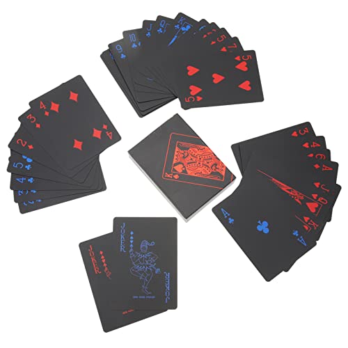 BRIGHTFUFU Sichere Rechteckige Plastikkarten Poker Für 2 Spieler Tragbar Einfach Zu Verstauen von BRIGHTFUFU