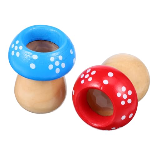 BRIGHTFUFU Kaleidoskop Für Pcs Einzigartige Pilzform Starkes Hölzernes Pädagogisches Spielzeug Partygeschenk Zufällige Farbe von BRIGHTFUFU