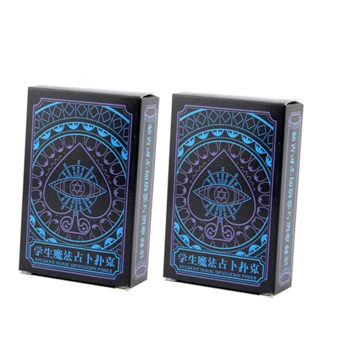 BRIGHTFUFU 2 STK. Weissagungspoker Kartenspiele Jumbo-Spielkarten wasserdichte Spielkarten Pokerkarte Aus Papier Tarot-pokerkarten Kartenspiel Brettspiel-Poker BRIGHTFUFU 2 STK. Weissagungspoker Kartenspiele Jumbo-Spielkarten wasserdichte Spielkarten Pokerkarte Aus Papier Tarot-pokerkarten Kartenspiel Brettspiel-Poker von BRIGHTFUFU