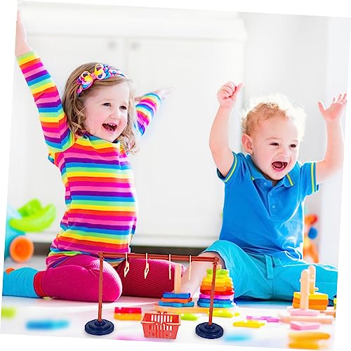 BRIGHTFUFU 2 Sätze Mini Kleiderständer für Puppenhaus Kleiderbügeln Tragbares Puppen Kleidungsregal Handlich und Leicht für Mädchen Spielhausdekoration von BRIGHTFUFU