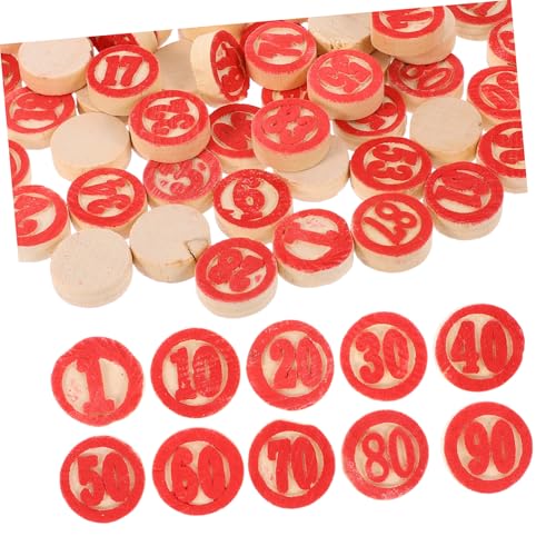 BRIGHTFUFU 2 Sets Holzschachfigur Bingospiel Zahlenschach Ersatzzubehör BRIGHTFUFU 2 Sets Holzschachfigur Bingospiel Zahlenschach Ersatzzubehör von BRIGHTFUFU