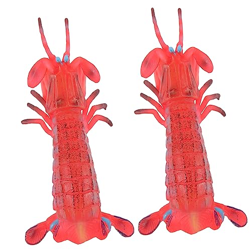 BRIGHTFUFU 2 Stck. Gefälschtes Garnelenmodell Zur Ausstellung Röhren Für Aquarien Fisch Lebensechte Garnelen Gefälschte Garnelen Gehendes Krabbenspielzeug Waffeln Kriechende Krabbe PVC Rot BRIGHTFUFU 2 Stck. Gefälschtes Garnelenmodell Zur Ausstellung Röhren Für Aquarien Fisch Lebensechte Garnelen Gefälschte Garnelen Gehendes Krabbenspielzeug Waffeln Kriechende Krabbe PVC Rot von BRIGHTFUFU