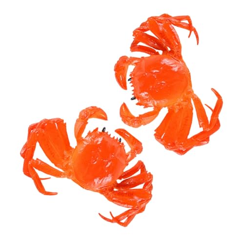 BRIGHTFUFU 2 Stück Gekochtes Krabbenmodell Simulation Krabbenmodell Künstliche Realistische Krabbendekoration BRIGHTFUFU 2 Stück Gekochtes Krabbenmodell Simulation Krabbenmodell Künstliche Realistische Krabbendekoration von BRIGHTFUFU