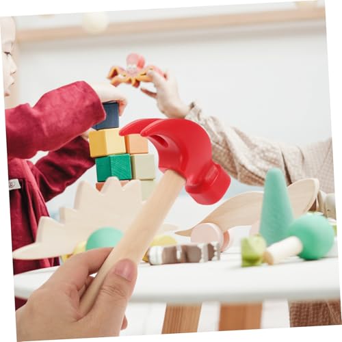 BRIGHTFUFU 2 Stück Holzspielzeug Hammer Leicht und Robust Glatter Griff Praktische Hämmer für Junge Mädchen und Kleinkinder Fördert Greif Motoriktraining Sicheres Pounding für Bastelraum und BRIGHTFUFU 2 Stück Holzspielzeug Hammer Leicht und Robust Glatter Griff Praktische Hämmer für Junge Mädchen und Kleinkinder Fördert Greif Motoriktraining Sicheres Pounding für Bastelraum und von BRIGHTFUFU