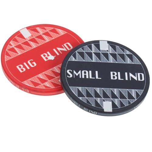 BRIGHTFUFU 2 Stück Keramische Poker Chips mit Blind Dealer Button für Poker Spiele Große Blinds für Partys und Wettbewerbe Leicht und Tragbar Hochwertige Spielzubehörteile BRIGHTFUFU 2 Stück Keramische Poker Chips mit Blind Dealer Button für Poker Spiele Große Blinds für Partys und Wettbewerbe Leicht und Tragbar Hochwertige Spielzubehörteile von BRIGHTFUFU