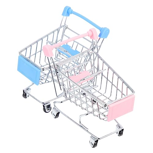 BRIGHTFUFU Mini Einkaufswagen Dekorative Einkaufswagen Modelle Kleine Trolley Wagen Als Desktop Ornamente Und von BRIGHTFUFU