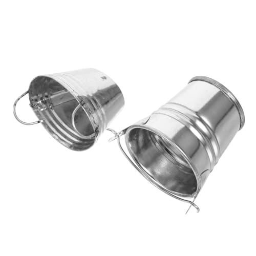 BRIGHTFUFU 2stücke Mini Metall Eimer Für Puppenhaus Dekorative Mini Pails Für Kreative -projekte Kompakte Aufbewahrung Und Garten-Dekoration BRIGHTFUFU 2stücke Mini Metall Eimer Für Puppenhaus Dekorative Mini Pails Für Kreative -projekte Kompakte Aufbewahrung Und Garten-Dekoration von BRIGHTFUFU