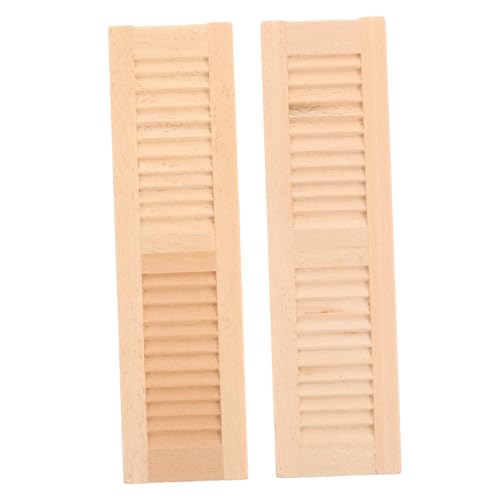 BRIGHTFUFU 2 Stück Miniatur Möbel Fensterläden Mini Puppenhaus Dekoration Realistische Mini Jalousien für Kinderzimmer Kreatives Lernspielzeug BRIGHTFUFU 2 Stück Miniatur Möbel Fensterläden Mini Puppenhaus Dekoration Realistische Mini Jalousien für Kinderzimmer Kreatives Lernspielzeug von BRIGHTFUFU