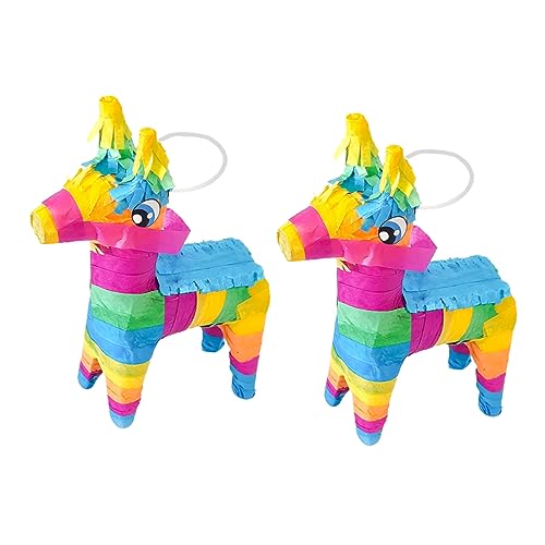 BRIGHTFUFU 2stücke Bunte Esel-piñata Spielzeug Für Geburtstagsfeiern Und Cinco De Mayo Handgemachte Dekoration Für Feste Und Feiern Langlebig Und Unterhaltsam BRIGHTFUFU 2stücke Bunte Esel-piñata Spielzeug Für Geburtstagsfeiern Und Cinco De Mayo Handgemachte Dekoration Für Feste Und Feiern Langlebig Und Unterhaltsam von BRIGHTFUFU