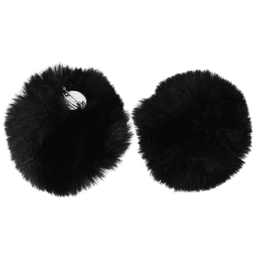 BRIGHTFUFU 2 Stück Plüsch Kaninchen Clips für Cosplay Weiche Bunny Tail Kostüm Accessoires Trendige Hasen Props für Partys und Karneval von BRIGHTFUFU
