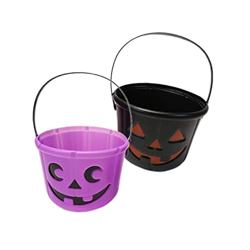 BRIGHTFUFU Halloween-Eimer 2er-Set Kürbis-aufbewahrungsbehälter Griff Ideal Für Partys Schokolade Süßigkeiten Kekse Halloween-zubehör Jungen- Und Mädchenfreundliches Design Zufällige Farbe BRIGHTFUFU Halloween-Eimer 2er-Set Kürbis-aufbewahrungsbehälter Griff Ideal Für Partys Schokolade Süßigkeiten Kekse Halloween-zubehör Jungen- Und Mädchenfreundliches Design Zufällige Farbe von BRIGHTFUFU