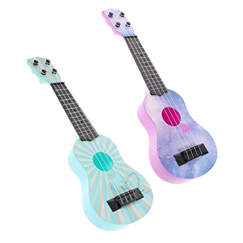 BRIGHTFUFU 2 Stück Ukulele Leichtes Musikinstrument für Kleinkinder Pädagogisches Lernspielzeug Realistische Gitarre Nachbildung Buntes Geburtstagsgeschenk für Jungen und Mädchen BRIGHTFUFU 2 Stück Ukulele Leichtes Musikinstrument für Kleinkinder Pädagogisches Lernspielzeug Realistische Gitarre Nachbildung Buntes Geburtstagsgeschenk für Jungen und Mädchen von BRIGHTFUFU