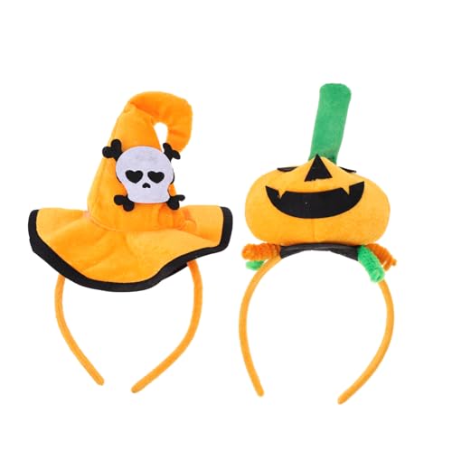 BRIGHTFUFU Halloween-kürbis-stirnband Paar Orange Bequem Für Partys Cosplay-events Zufälliger Stil von BRIGHTFUFU